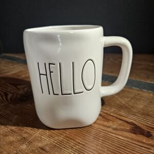 Rae Dunn 'HELLO' Ceramic Coffee Mug - Classic Home Dining